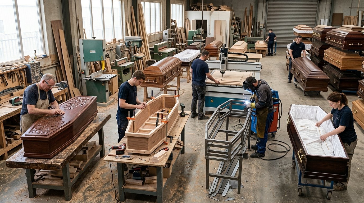 Burial_coffin_manufacturing
